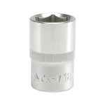 NASADKA KRÓTKA 6-KĄTNA CHROMOWANA 1/2'' 18MM