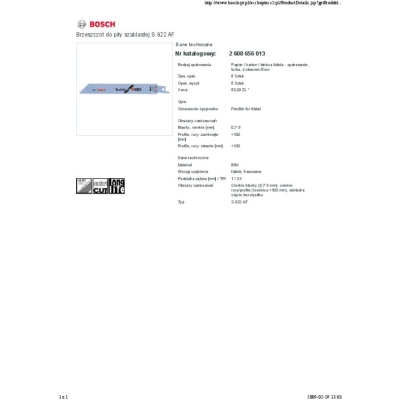 BRZESZCZOT DO PIŁY SZABLASTEJ S922AF 5SZT.