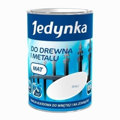 EMALIA ALKIDOWA DO DREWNA I METALU BIAŁA 0,9L