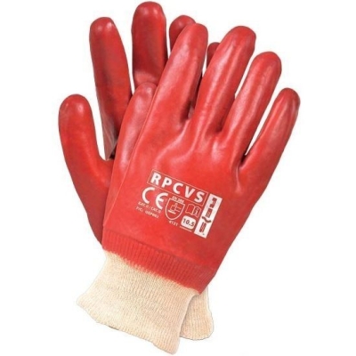 RĘKAWICE OCHRONNE OBLEWANE PCV RPCVS, HUGO, GR103, POLYRED
