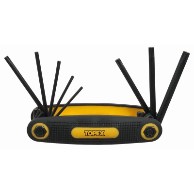 KLUCZE TORX ZESTAW 8-CZĘŚCIOWY 'SCYZORYK' T9-T40MM