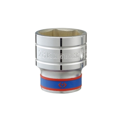 NASADKA KRÓTKA 6-KĄTNA CHROMOWANA 1/2'' 38MM